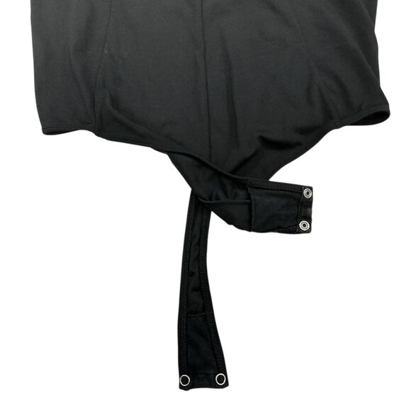 Free People Intimately  Bodysuit Womens Medium Black Long Sleeve V-Neck Comfort - Picture 4 of 11